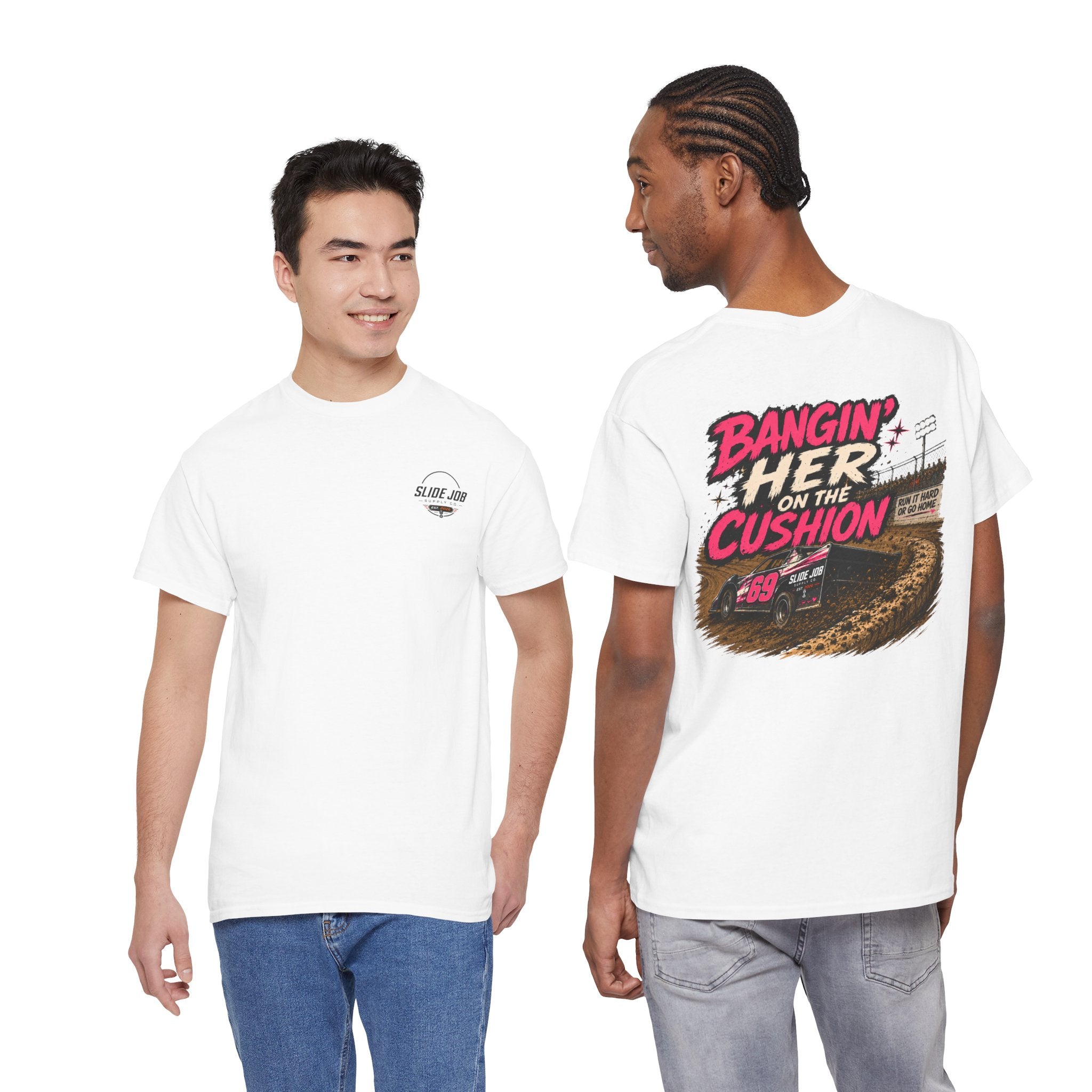 Bangin’ Her on the Cushion Dirt Track Racing Shirt | Funny Racing Tee